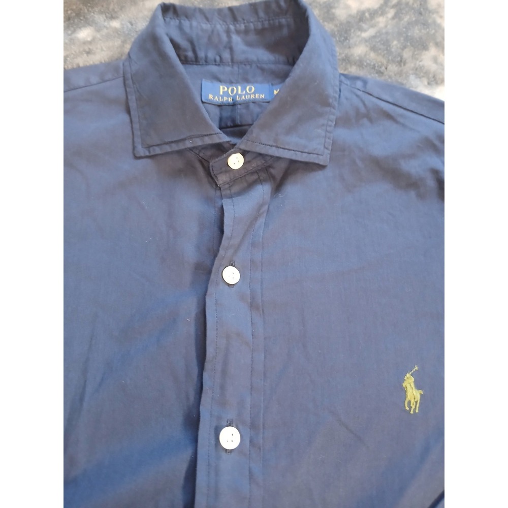 Vintage Polo Ralph Lauren Button Up Shirt   Mens Long Sleeve Mens MEDIUM  Dress - Picture 2 of 11